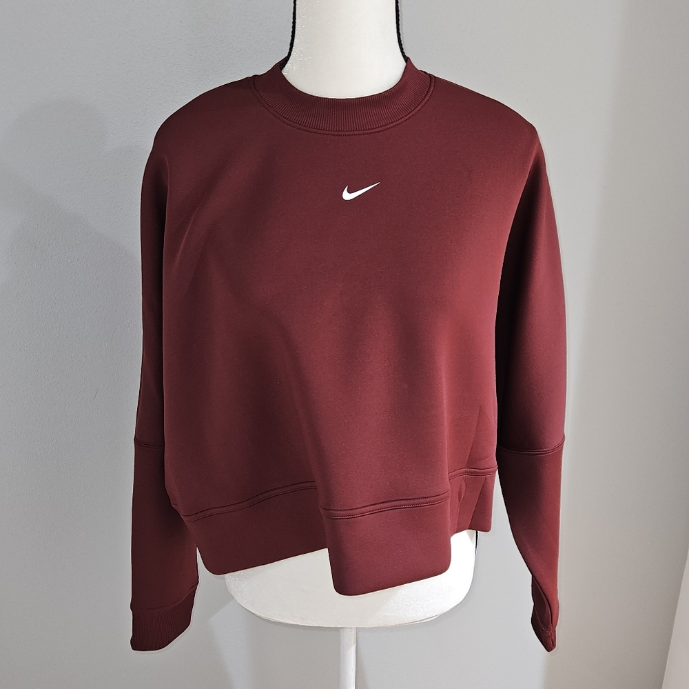 Nike Pro Dri Fit Burgundy Sweatshirt